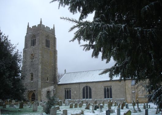St. Mary's, Holme-next-the-Sea - Winter scene - Photo &copy Tony Foster