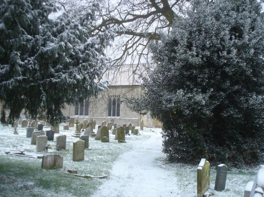 St. Mary's, Holme-next-the-Sea - Winter scene - Photo &copy Tony Foster