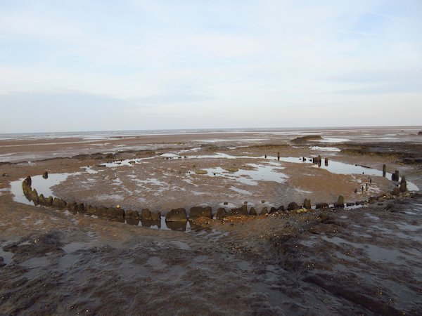 Seahenge II, Holme-next-the-Sea beach. Photo by Vince Matthews - February 2025