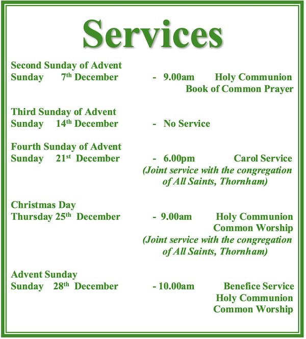 St. Mary's Church Services