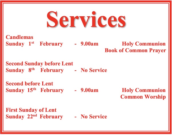 St. Mary's Church Services
