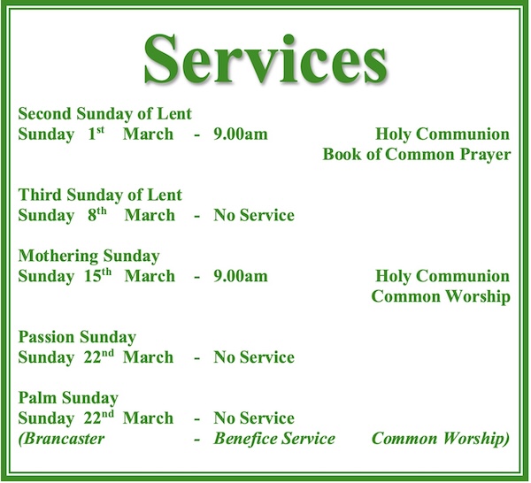 St. Mary's Church Services