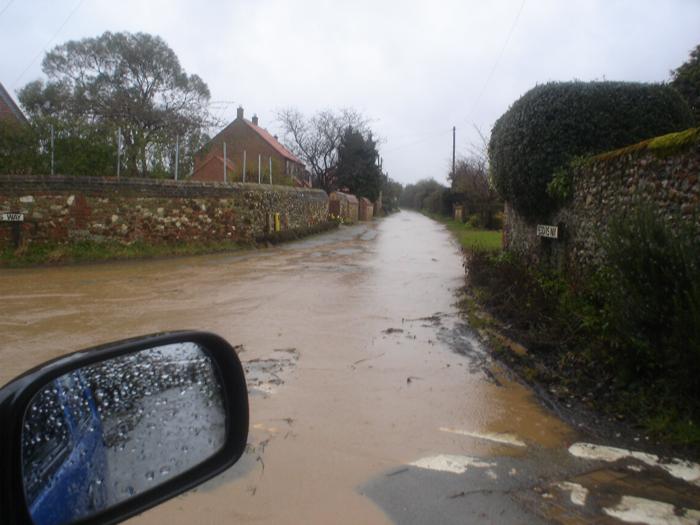 A river flows down Peddars Way