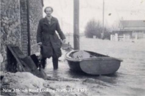 1953 flood damage at Holme