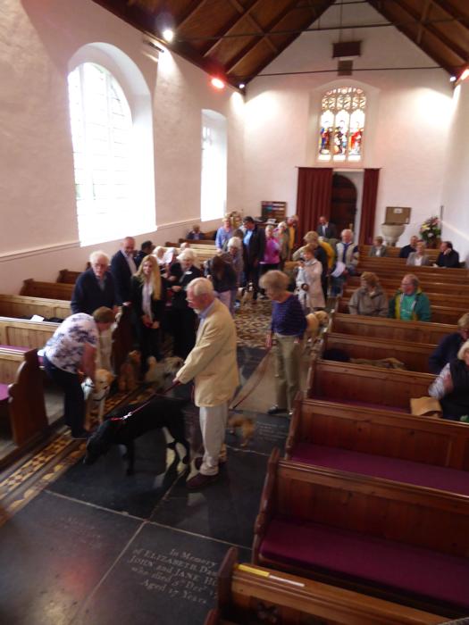 Service for pets and owners at St. Mary's church