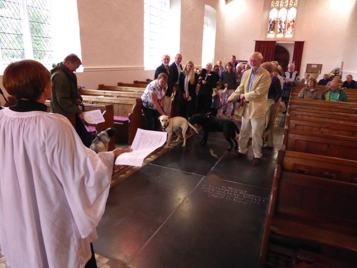 Service for pets and owners at St. Mary's church