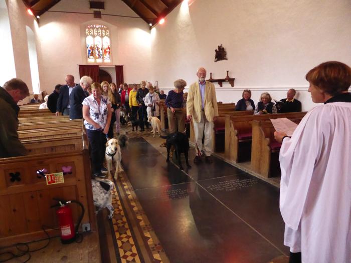 Service for pets and owners at St. Mary's church