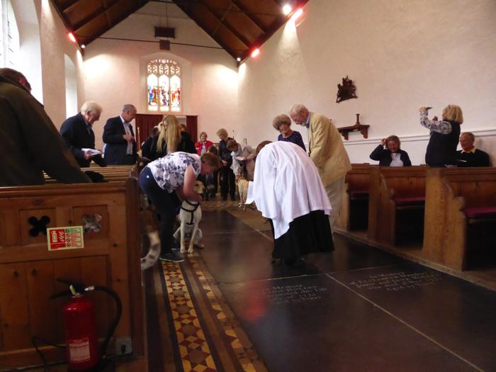 Service for pets and owners at St. Mary's church