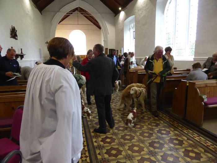 Service for pets and owners at St. Mary's church