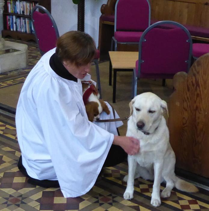 Service for pets and owners at St. Mary's church