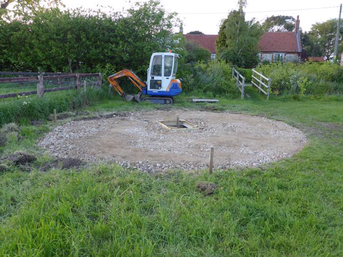 Hardcore/hoggin base laid