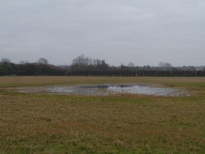Natural pond that forms each winter