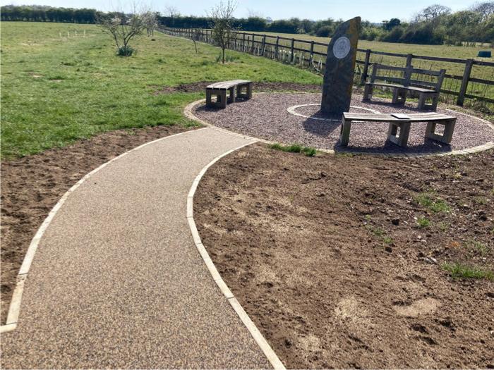 Easy access to a seating area