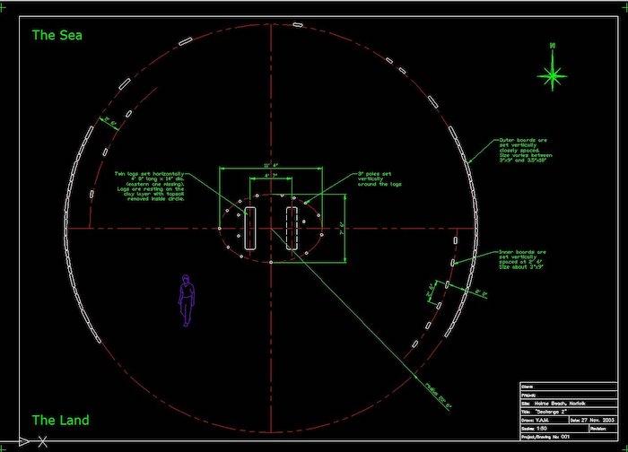 CAD drawing of Seahenge II