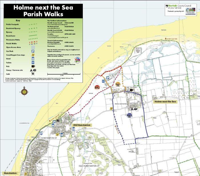 Holme-next-the-Sea walks map