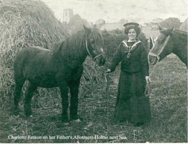 Charlotte Fenton on her Father's Allotment