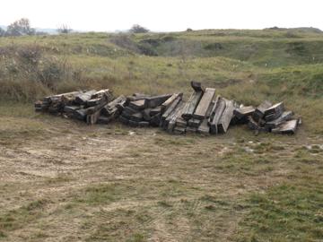 Railway sleepers recovered