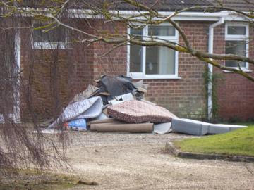 Flood damaged possessions