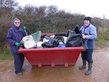 Janet Foster and Sandra Betterton after a busy afternoon
