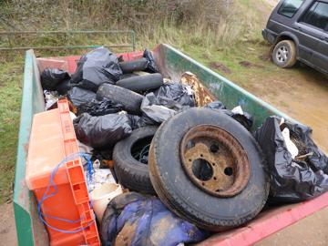 The wheel in the skip
