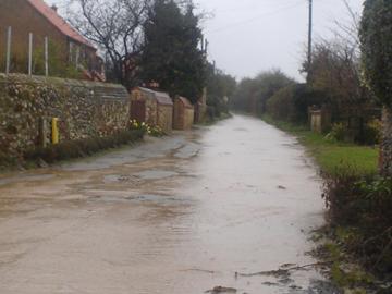 A river flows down Peddars Way