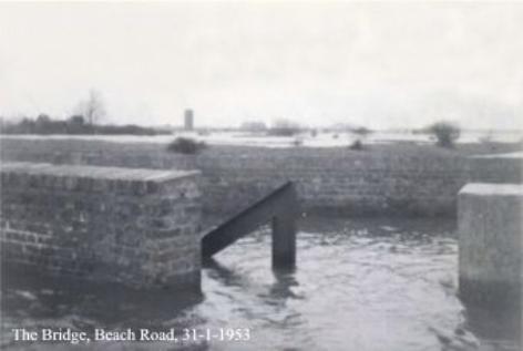 1953 flood scene at Holme