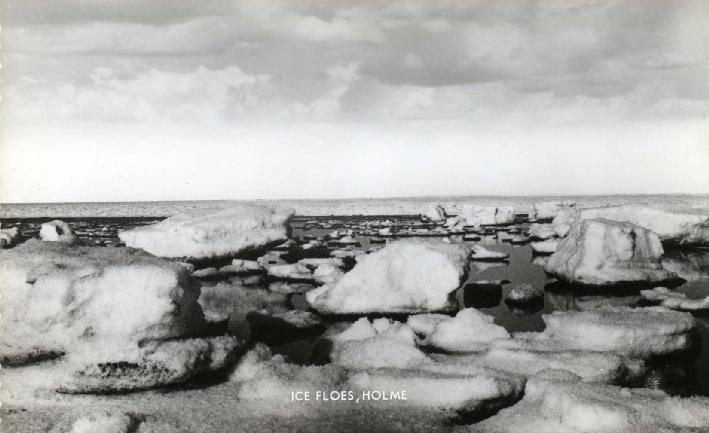 Ice on Holme beach 1963