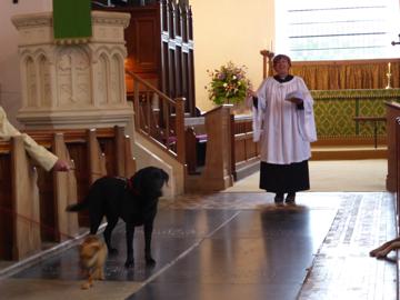 Service for pets and owners at St. Mary's church