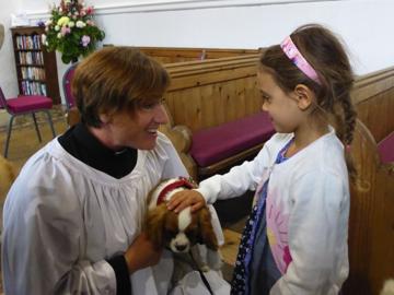 Service for pets and owners at St. Mary's church