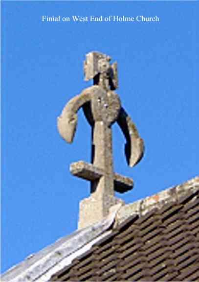 Anchor finial on west end of St. Mary's Church
