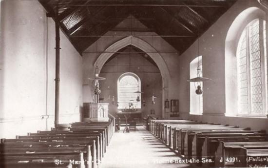 Interior of St. Mary's church Holme-next-the-Sea
