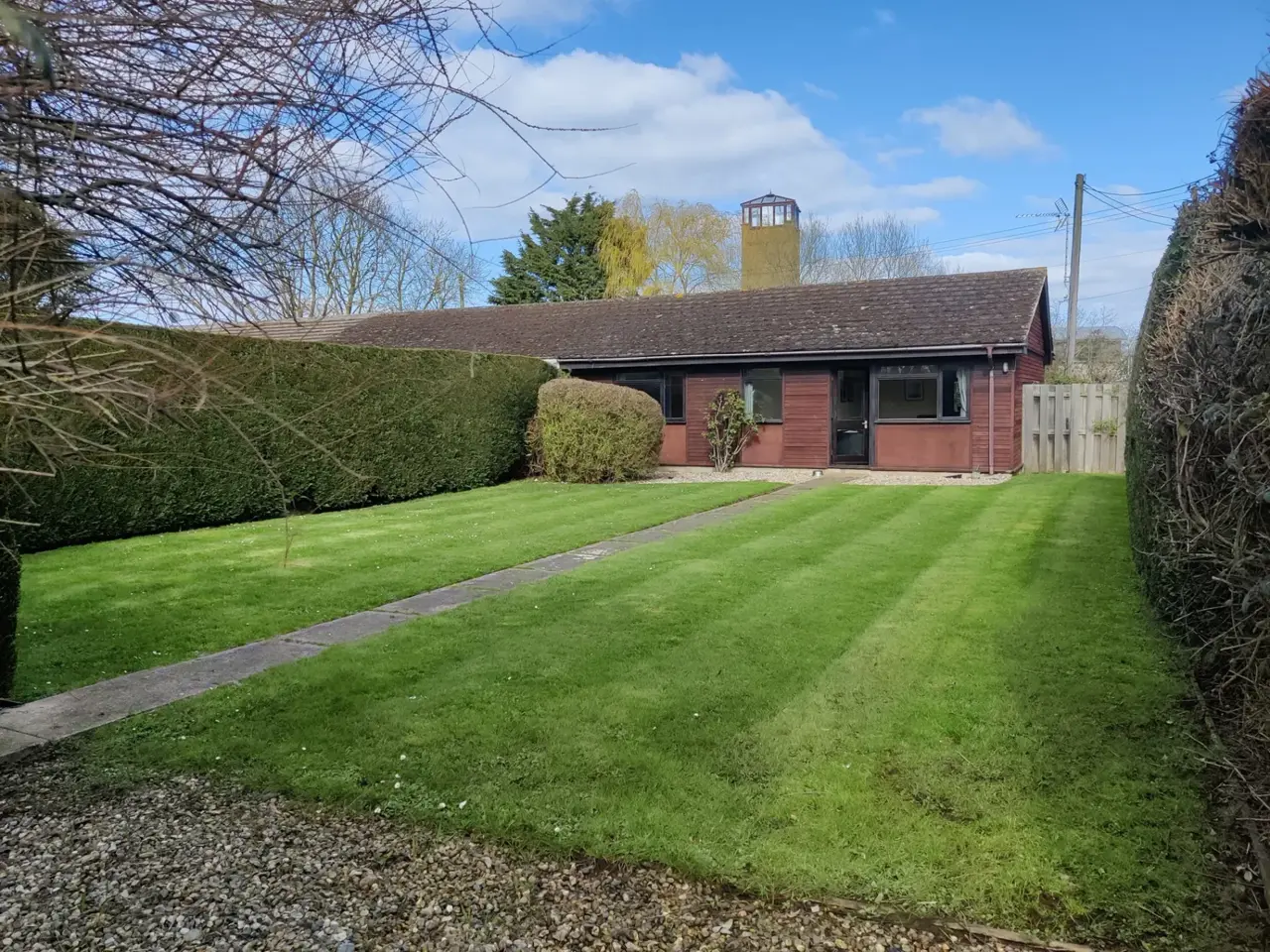 Scalp Cottage seen from its enclosed rear garden